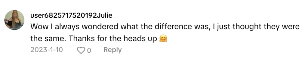 TikTok comments